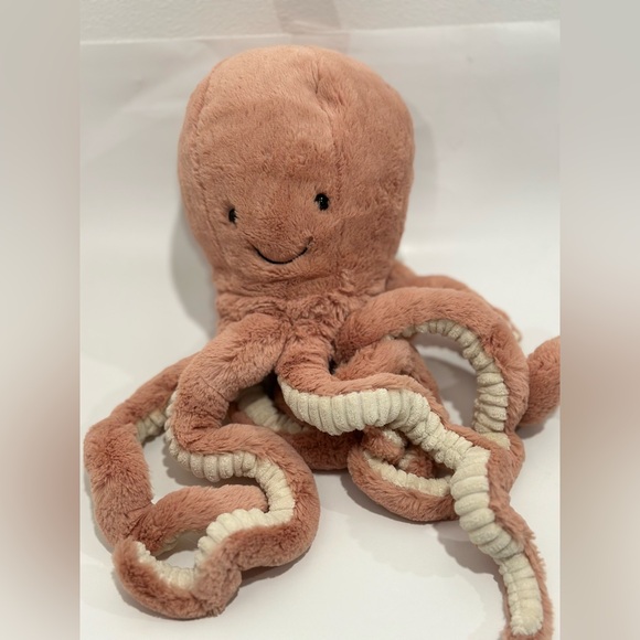 JELLYCAT London ODELL Octopus LARGE Stuffed Plush Pink Blush almost 30’